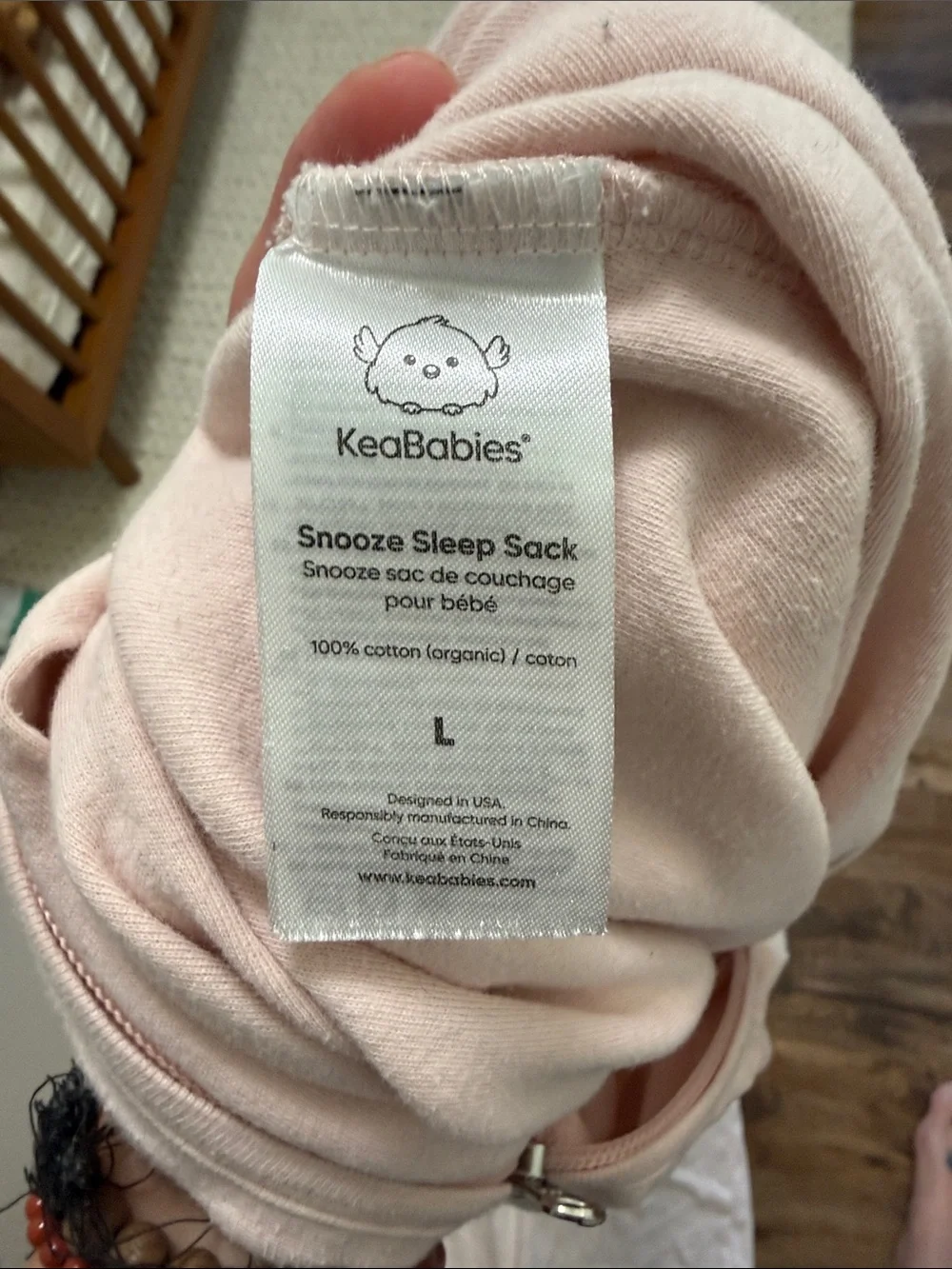 Keababies 2 Zip-Front Baby Cotton Sleeveless Sleep Sacks in Pink,Light Pink - L